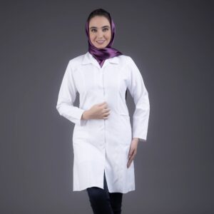 روپوش پزشکی زنانه مدل جیب فیلتو