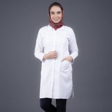 روپوش پزشکی زنانه مدل جیب گرد
