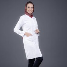 روپوش پزشکی زنانه مدل جیب گرد