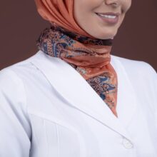 روپوش پزشکی سفید آرشال خطی