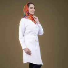 روپوش پزشکی سفید مدل کاستری