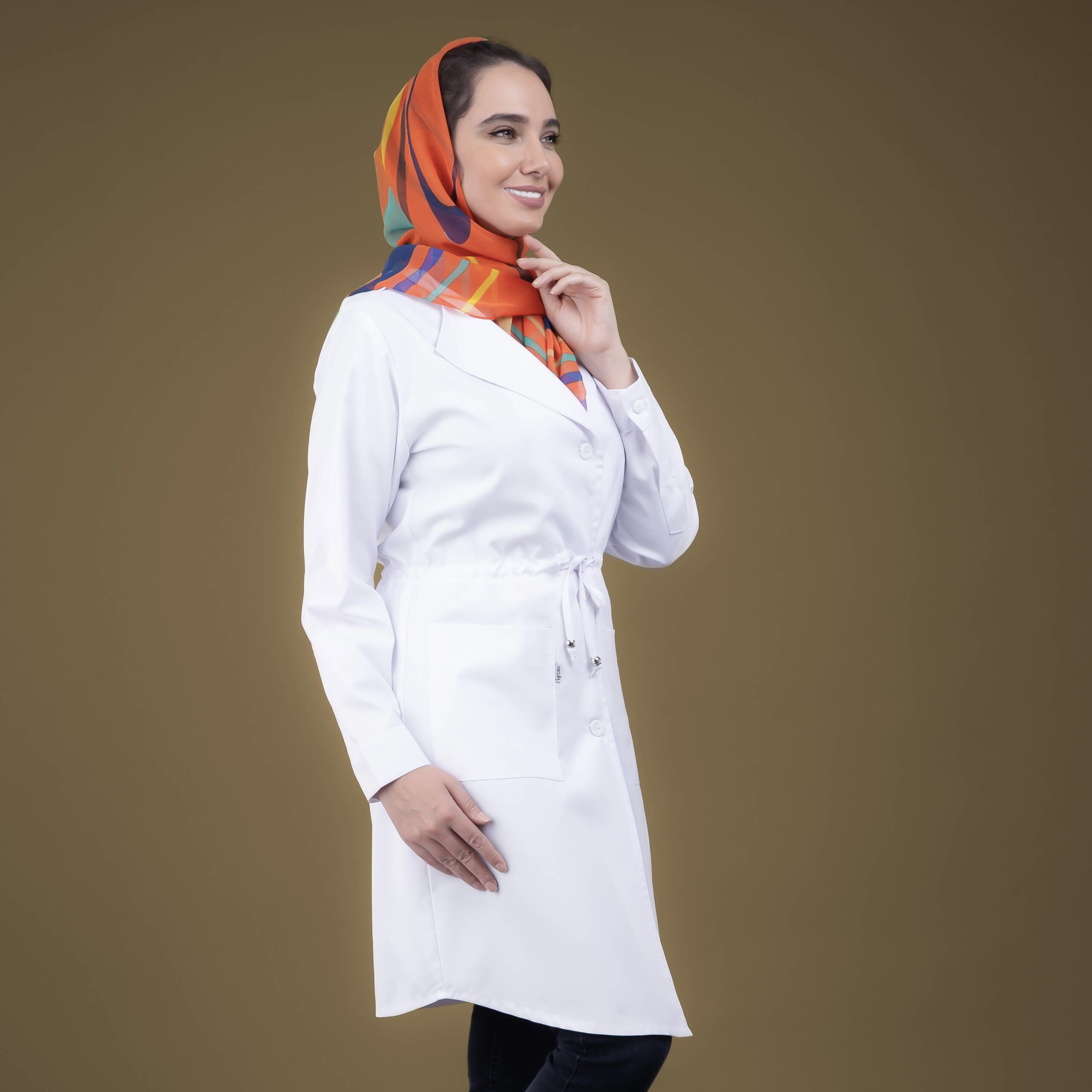 روپوش پزشکی سفید مدل کاستری
