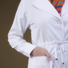 روپوش پزشکی سفید مدل کاستری