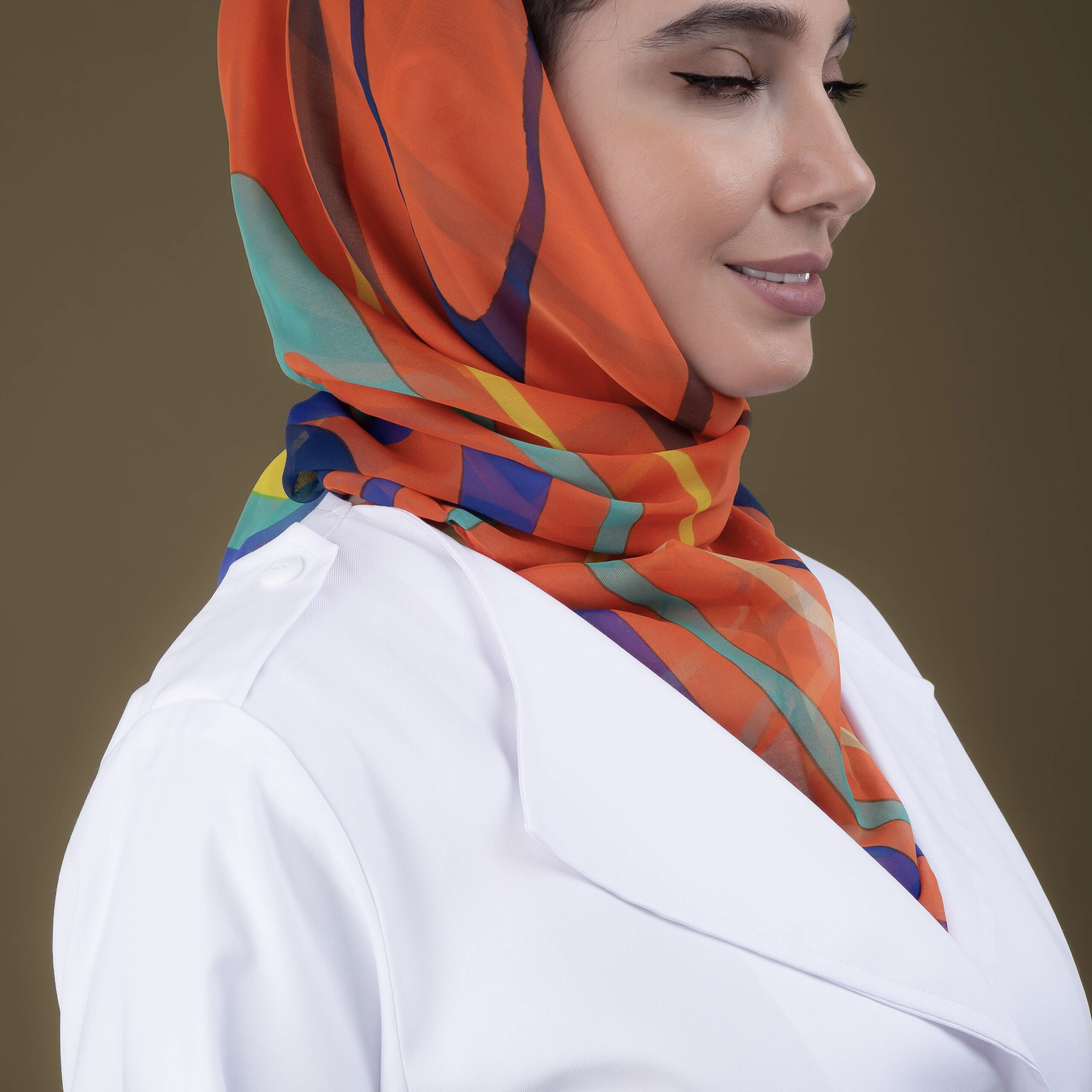 روپوش پزشکی سفید مدل کاستری
