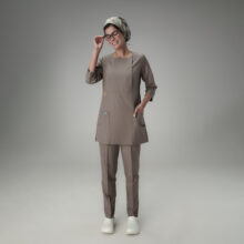 اسکراب سه دکمه پارچه ترگال